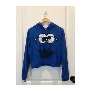 Forever 21 Tops - Cookie Monster Cropped Hoodie Forever 21 Tops - Cookie Monster Cropped Hoodie